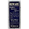 Image 1 : Beware Peddlers Solicitors Agents Door Push Sign