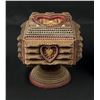 Image 1 : Outstanding Folk Tramp Art Heart Jewelry Box