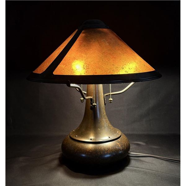 Mica Lamp Co Arts & Crafts Copper Lamp