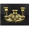 Image 3 : Arts & Crafts Hammered Brass Chandelier Light