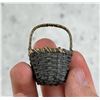 Antique Miniature Folk Art Painted Country Basket