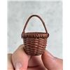 Antique Miniature Folk Art Painted Country Basket