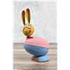 Image 1 : Paper Mache Easter Egg Nodder Candy Container