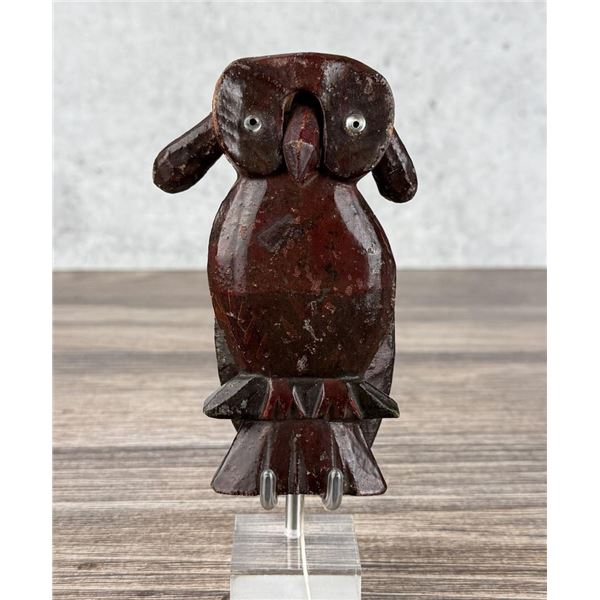 Folk Art Wood Flying Owl