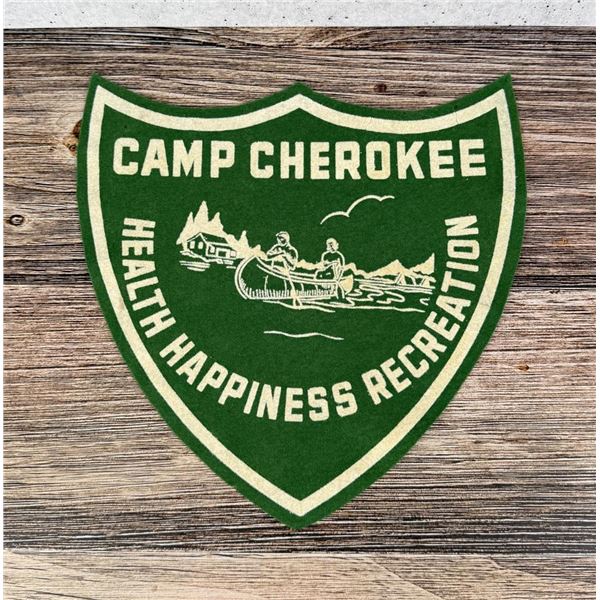 Boy Scouts of America Camp Cherokee Felt Pennant