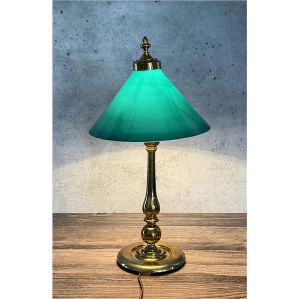 Art Deco Emeralite Desk Bankers Lamp