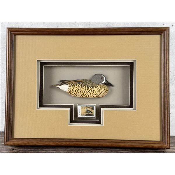 Idaho Duck Stamp Duck Decoy Shadow Box