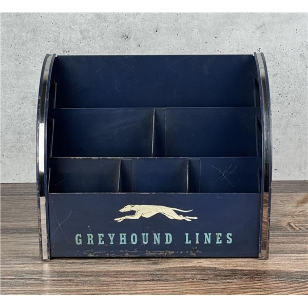 Greyhound Bus Lines Timetable Map Counter Display