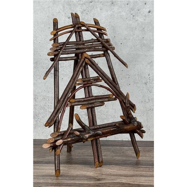 Antique Adirondack Willow Twig Easel