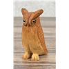Folk Art Carved Wood Owl