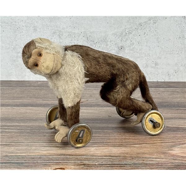 Steiff Mohair Monkey Pull Toy