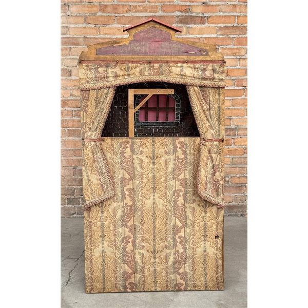 Antique Punch & Judy Tent Puppet Theater Stage