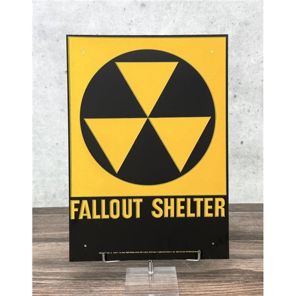 US Department of Defense Fallout Shelter Sign