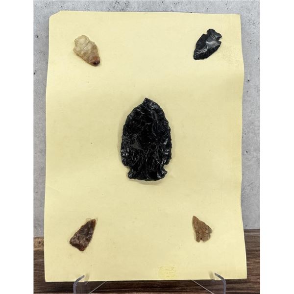Ancient Native American Indian Stone Arrowheads
