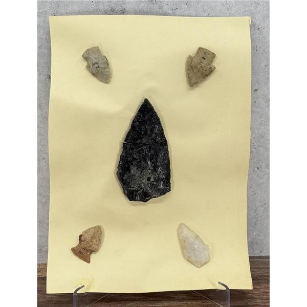 Ancient Native American Indian Stone Arrowheads