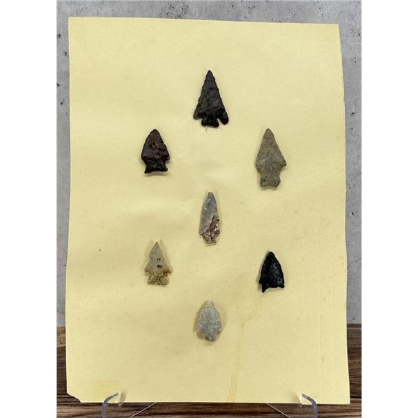 Ancient Native American Indian Stone Arrowheads