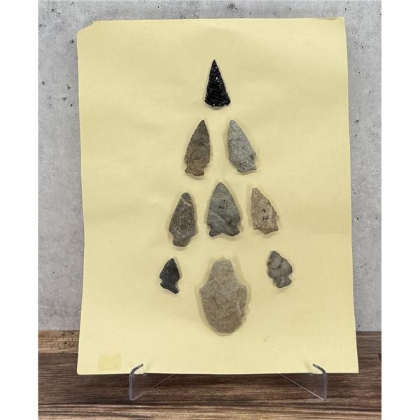 Ancient Native American Indian Stone Arrowheads