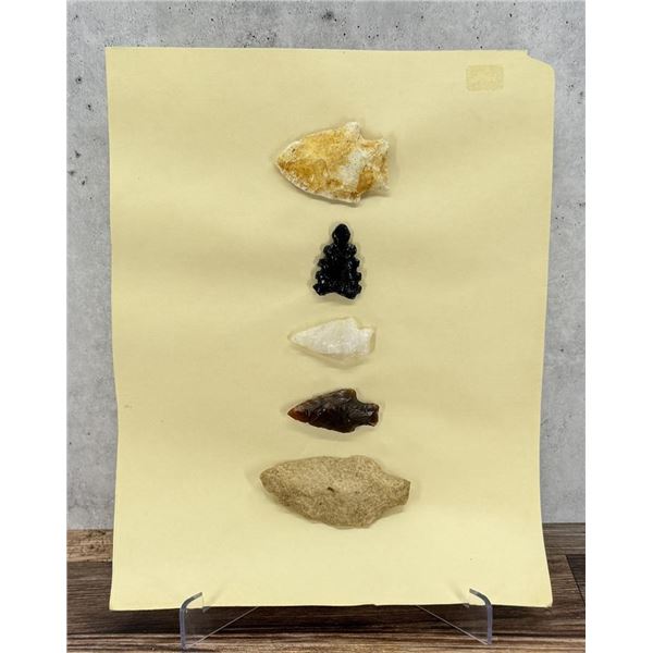 Ancient Native American Indian Stone Arrowheads