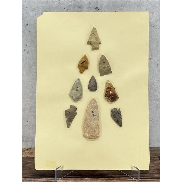 Ancient Native American Indian Stone Arrowheads