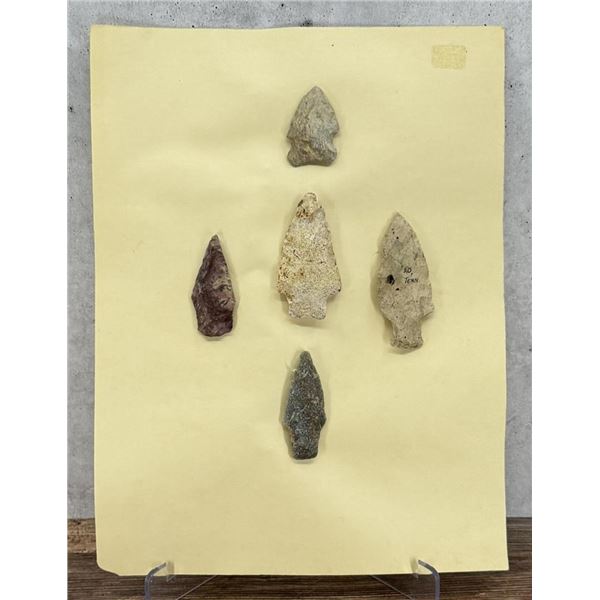 Ancient Native American Indian Stone Arrowheads