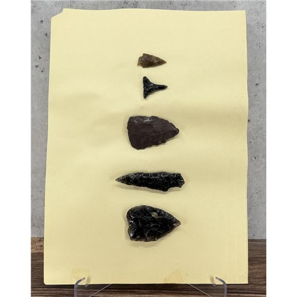 Ancient Native American Indian Stone Arrowheads