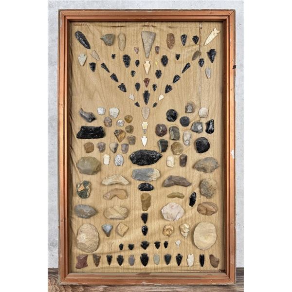 Ancient Native American Indian Arrowhead Board