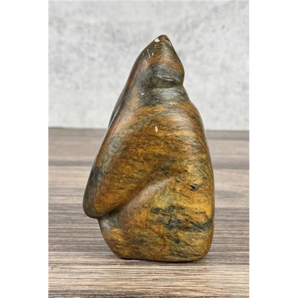 Sharon Spencer Inuit Soapstone Polar Bear Carving