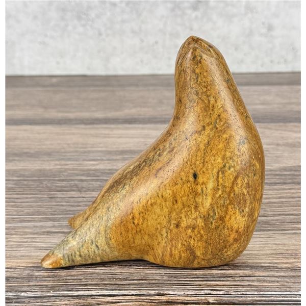 Sharon Spencer Inuit Soapstone Seal Carving