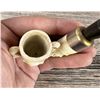 Image 4 : Egg in Eagle Claw Clay Smoking Pipe