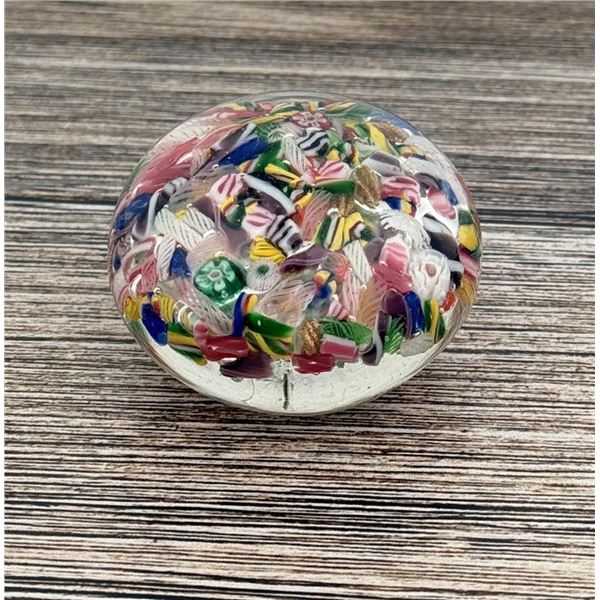 Millefiori Art Glass Paperweight