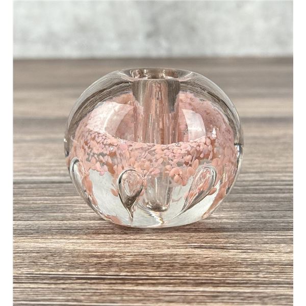 Bubble Art Glass Paperweight