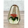 Image 1 : Art Glass Flower Paperweight