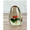 Image 2 : Art Glass Flower Paperweight