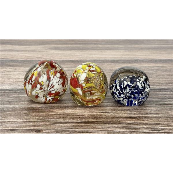 Group Of Murano Art Glass Paperweights