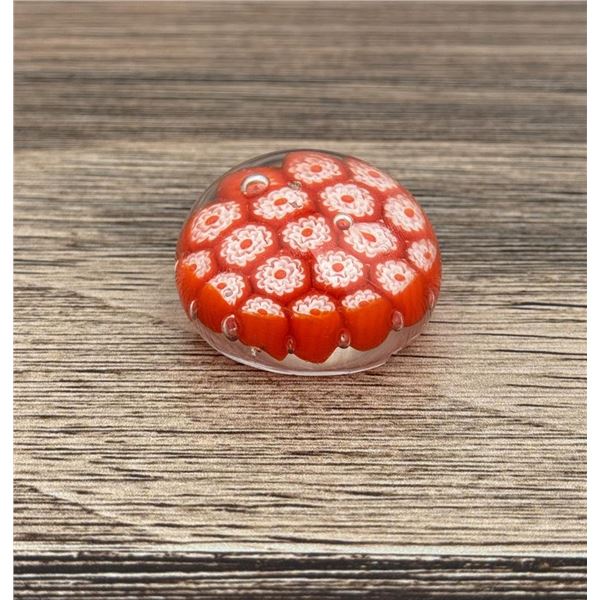 Millefiori Art Glass Paperweight