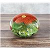 Image 1 : Art Glass Floral Paperweight