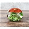 Image 2 : Art Glass Floral Paperweight