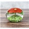 Image 3 : Art Glass Floral Paperweight