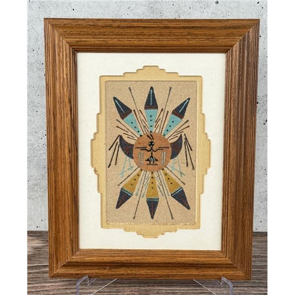 Rosie Manuelito Navajo Sun Shield Sand Painting