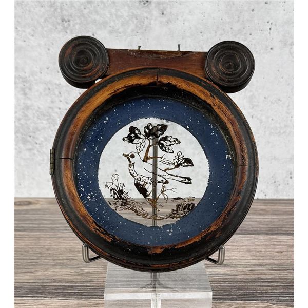 Reverse Painted Glass Panel