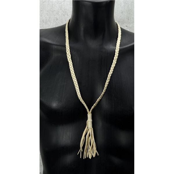 Braided Deerskin Bolo Tie