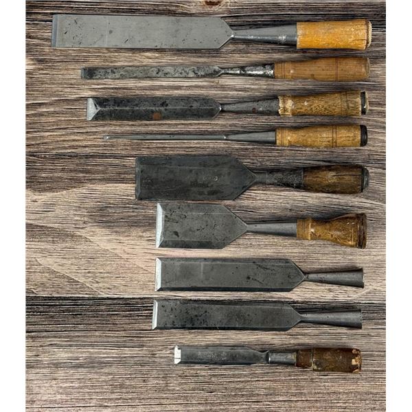 Group Of Antique Wood Chisels