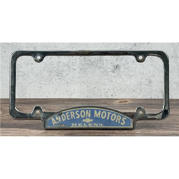 Anderson Motors Helena Montana License Plate Frame