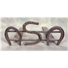 Montana Ranch Horseshoe Fireplace Andirons