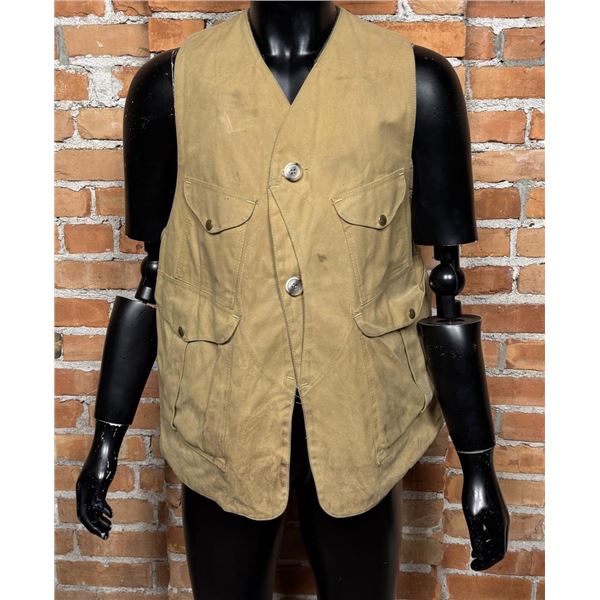 Vintage Filson Half Moon Tin Cloth Hunting Vest