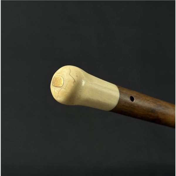 Alaskan Gold Miner Ivory Walking Stick Cane