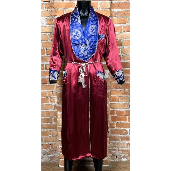 Vintage Japanese Silk Smoking Robe