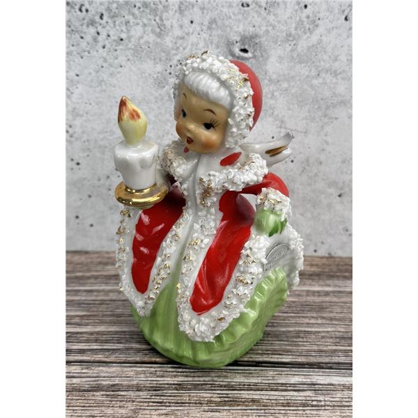 Napco Ceramic Angel Bell Figurine