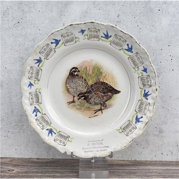 1916 Blibal Betor Marysville Montana Plate