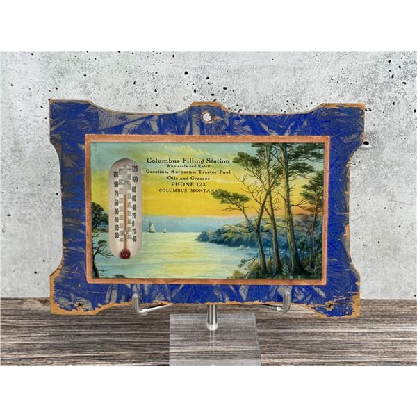 Columbus Montana Filling Station Thermometer